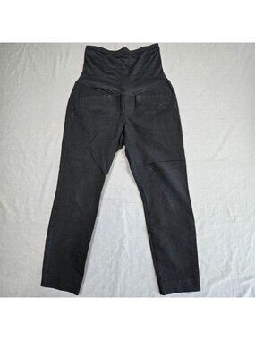 Gap Maternity Size 6 Skinny Ankle Pants Black Stretch